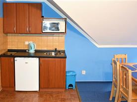 Modrý apartmán - kuchyňka