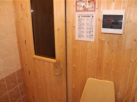 Vnitřní sauna v chatě