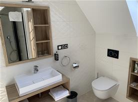 De Luxe Mezonet apartmán - horní koupelna s toaletou