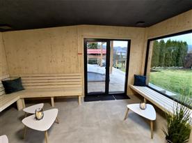 Finská sauna - relaxační místnost